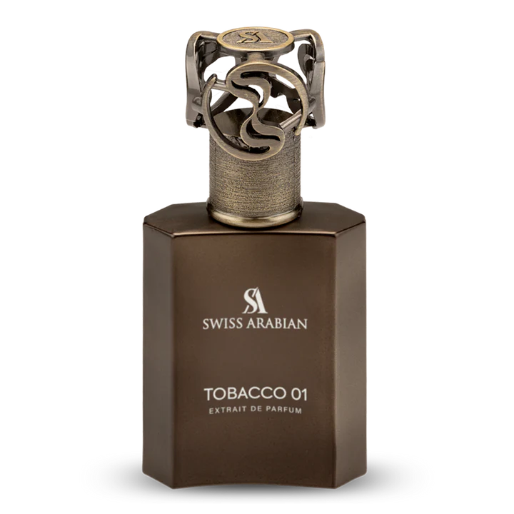 Swiss Arabian Tobacco 01 Extrait De Parfum Unisex - 50 ML - box and bottle packaging