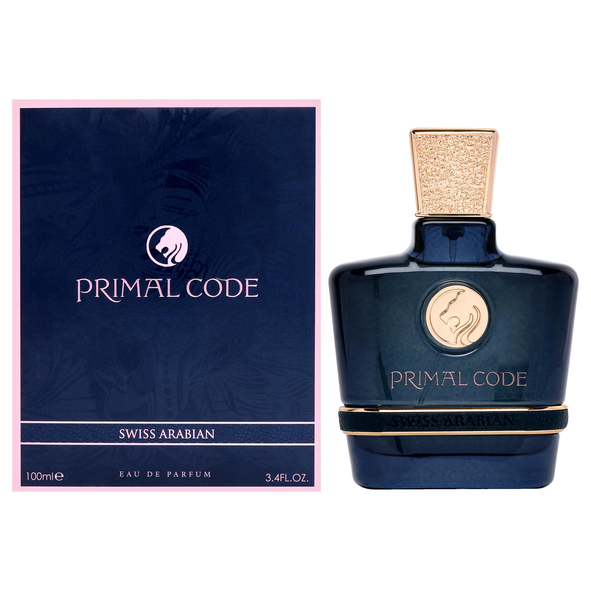 Swiss Arabian Primal Code Eau De Parfum For Men - 100 ML - bottle front view