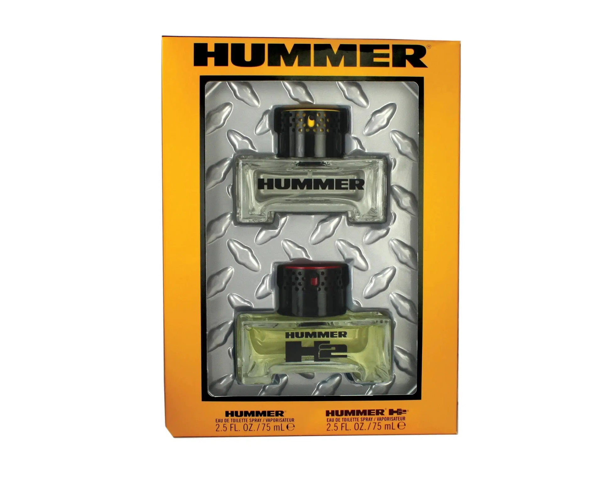Set - H2 Dual Bottle - Hummer Red 75 ML EDT Spray + Hummer Yellow 75 ML EDT Spray