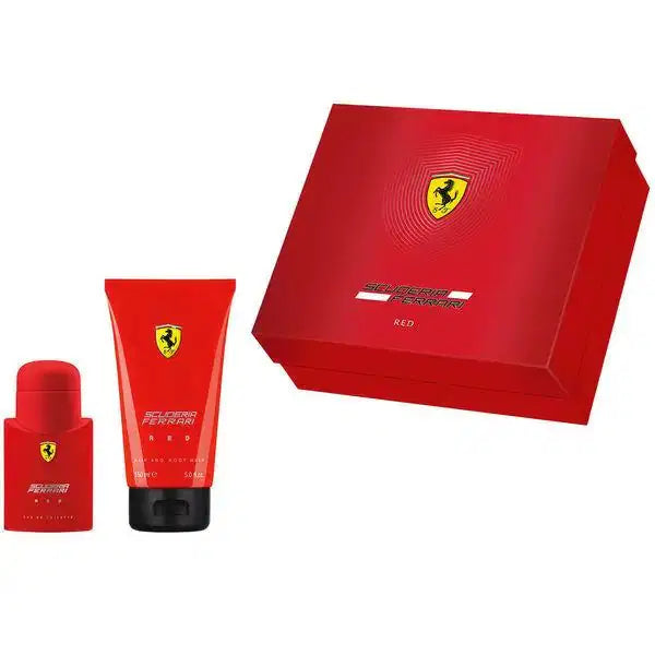 Set - Scuderia Ferrari Red 2 40 ML EDT Spray + 150 ML B/W - authentic fragrance from Brands Warehouse Canada