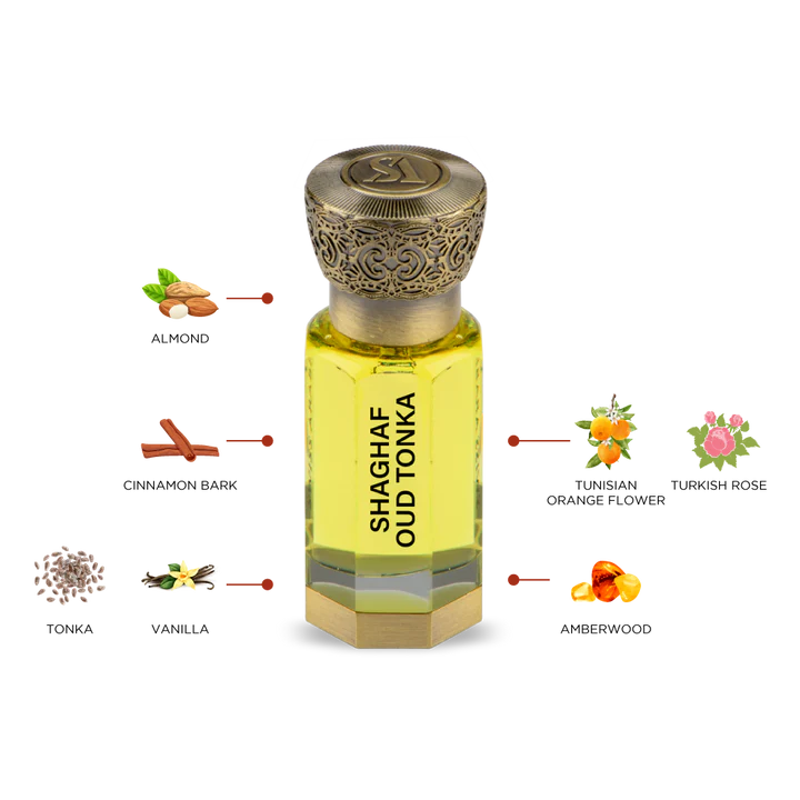 Swiss Arabian Shaghaf Oud Tonka Perfume Oil For Women - 12 ML