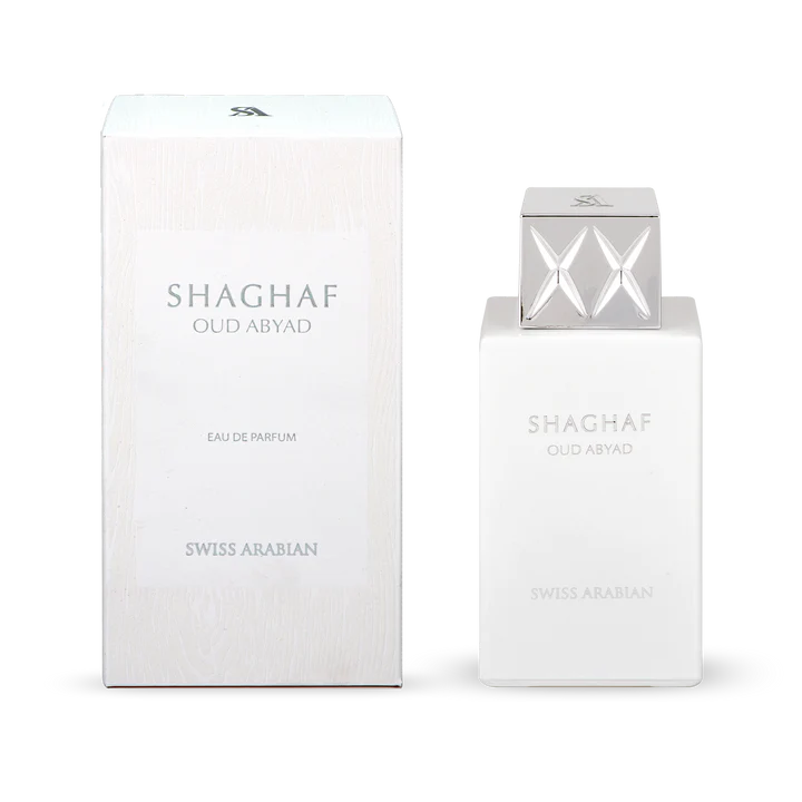 Swiss Arabian Shaghaf Oud Abyad Eau De Parfum Unisex - 75 ML - bottle front view
