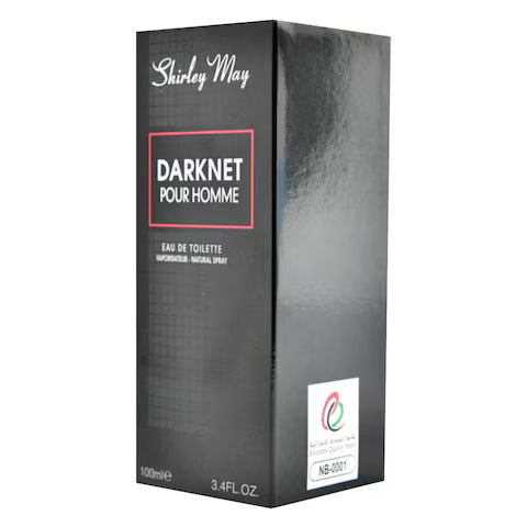 Shirley May Darknet For Men Eau de Toilette - 100 ML - box and bottle packaging