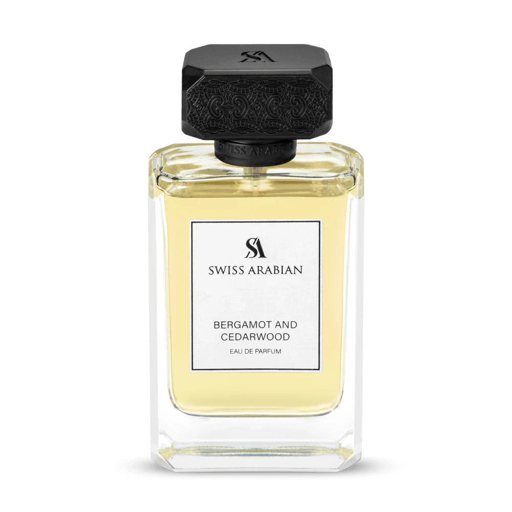 Swiss Arabian Bergamot and Cedarwood - Arabian Perfume for Men - Long-Lasting Cologne for Men - Eau de Parfum - Citrus, Woody Fragrances - 100 ml
