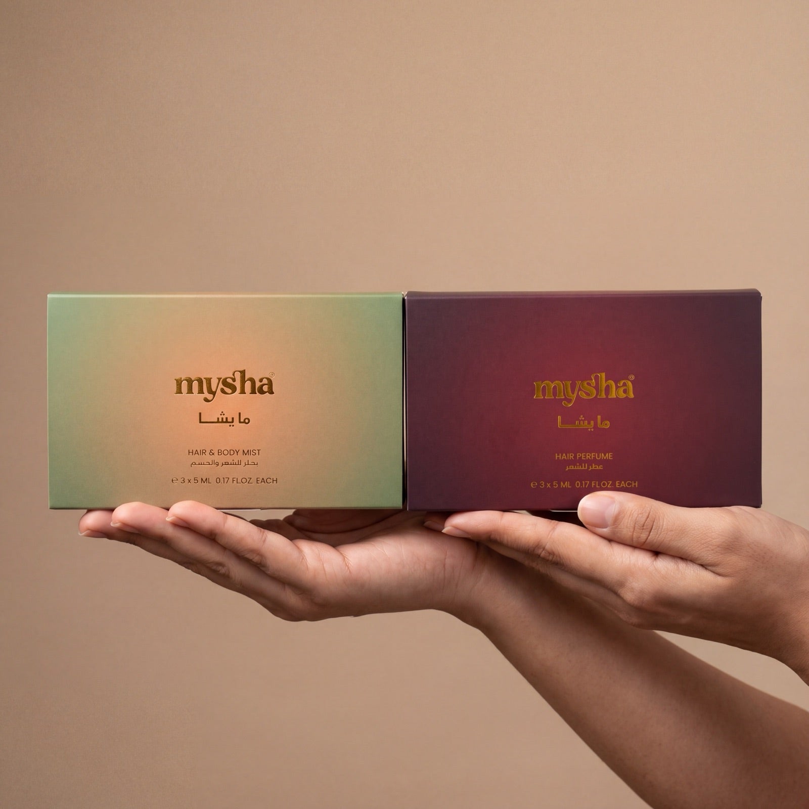 MYSHA Discovery Set All Over Spray Trio, Hair & Body Mist Gift, 3x5mL bottle product photo, 3 x 5 mL