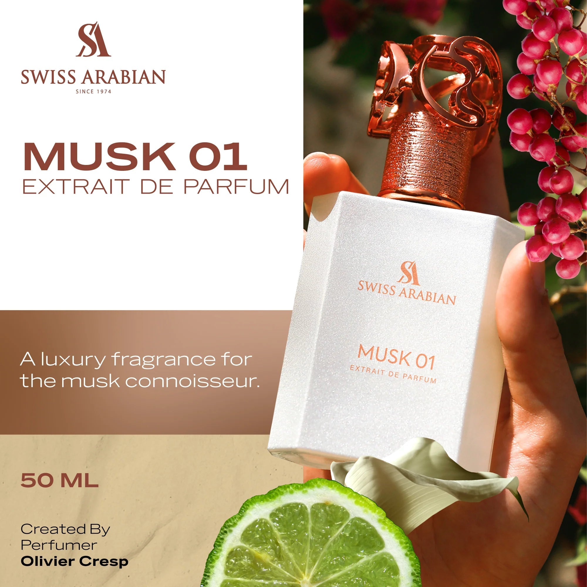 Swiss Arabian Musk 01 Eau De Parfum Unisex 50 ML
