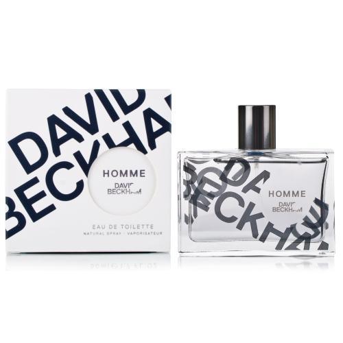 David Beckham Homme EDT Spray - box and bottle packaging