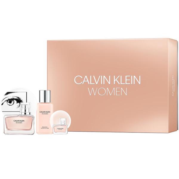 Set - Calvin Klein Women 50 ML EDP Spray + 5 ML EDP + 100 ML Body Lotion - authentic fragrance from Brands Warehouse Canada