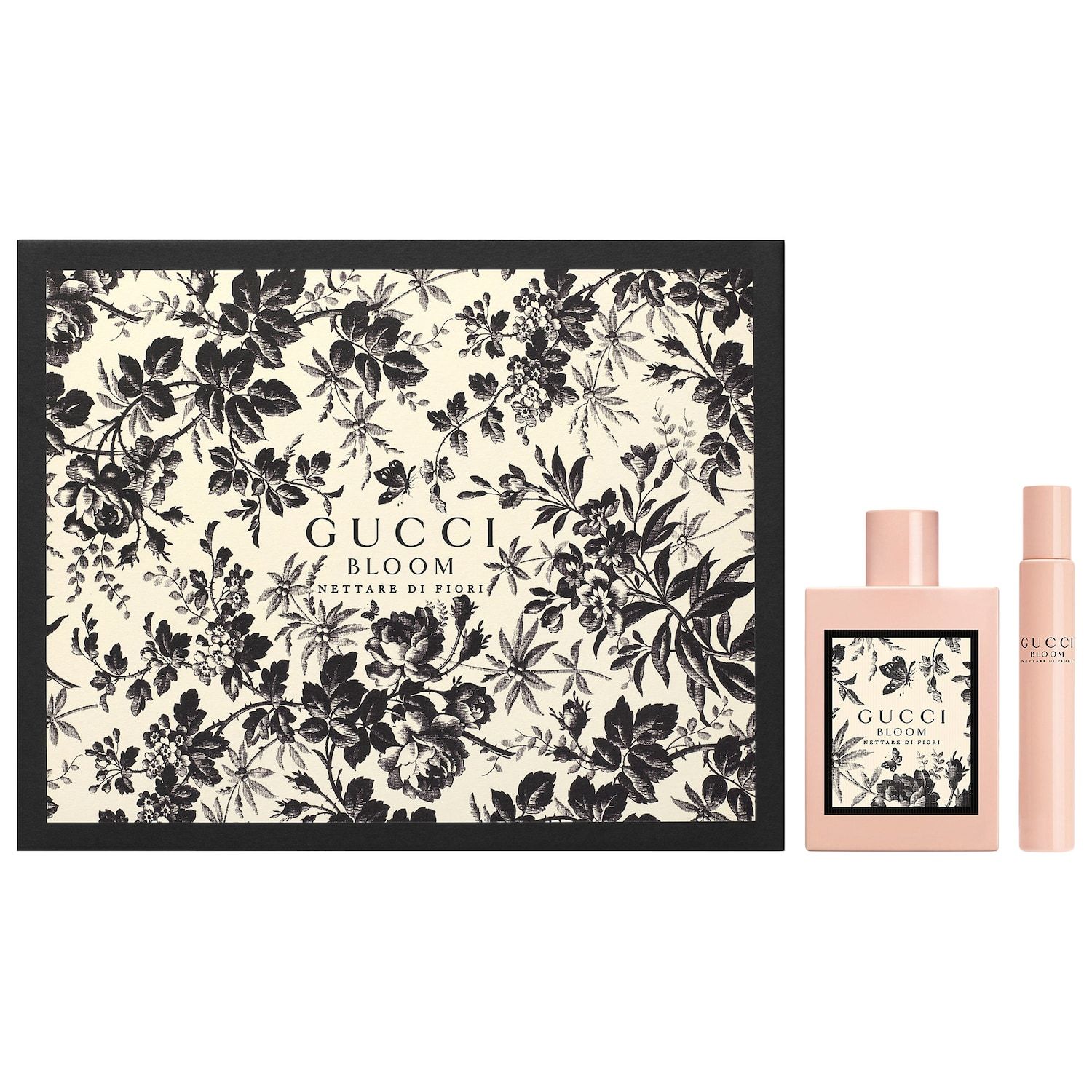 Gucci Bloom Nettare Di Fiori 100ml Edp Spray And 7.4ml Rollerball