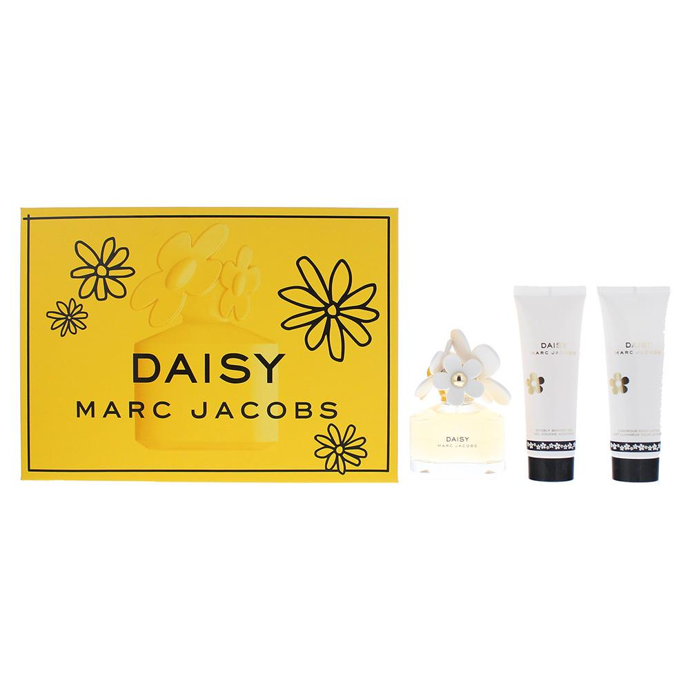 Set - Marc Jacobs Daisy 50 ML + 75 ML Body Lotion + 75 ML Shower Gel - authentic fragrance from Brands Warehouse Canada