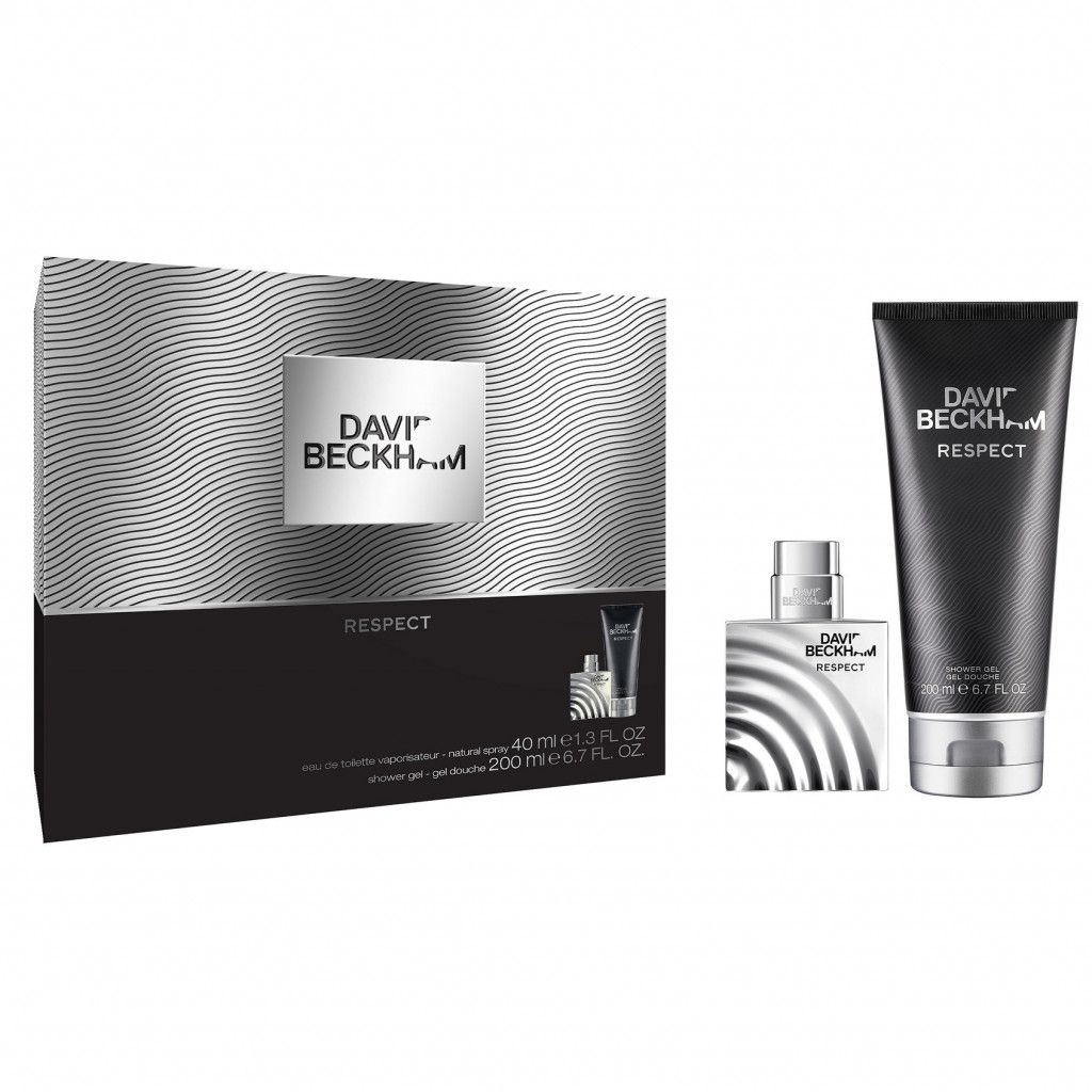 Set - David Beckham Respect 40ml EDT Spray + 75ml Shower Gel Men