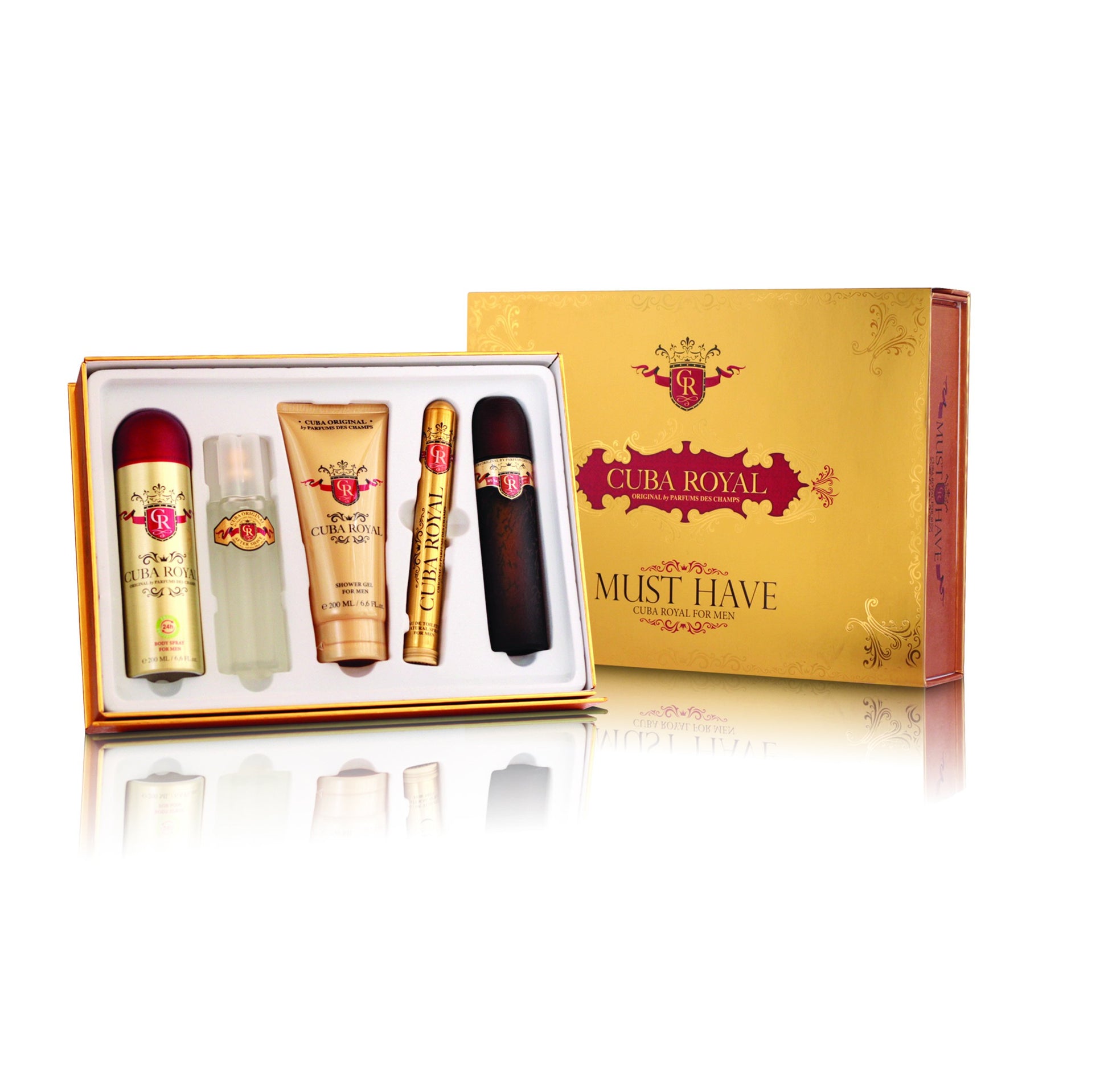 St-Cuba Must Have Royal 5 Pc 100 ml EdtAnd35 ml EdtAnd100 ml After ShaveAnd100 ml Shower GelAnd 200 ml Deo
