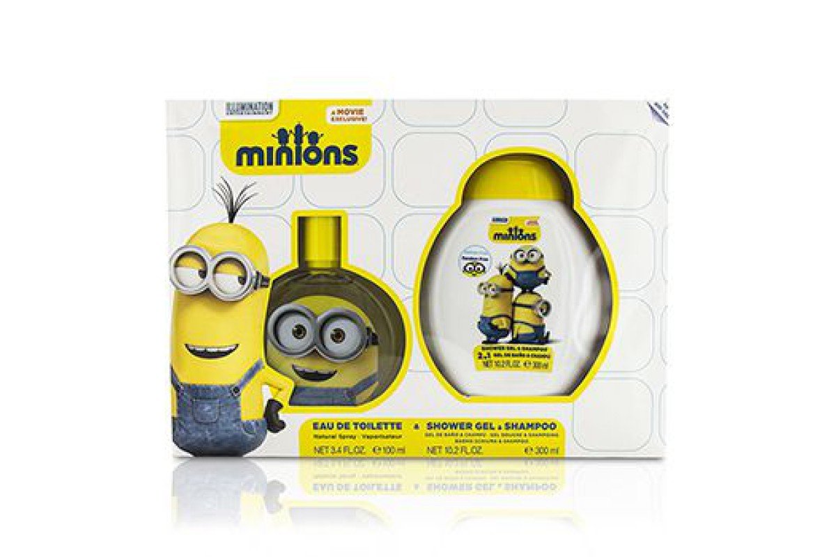 Damage - Kids Damage - Set - Minions 100ml EDT Spray + 300ml 2-In-1 Shower Gel & Shampoo