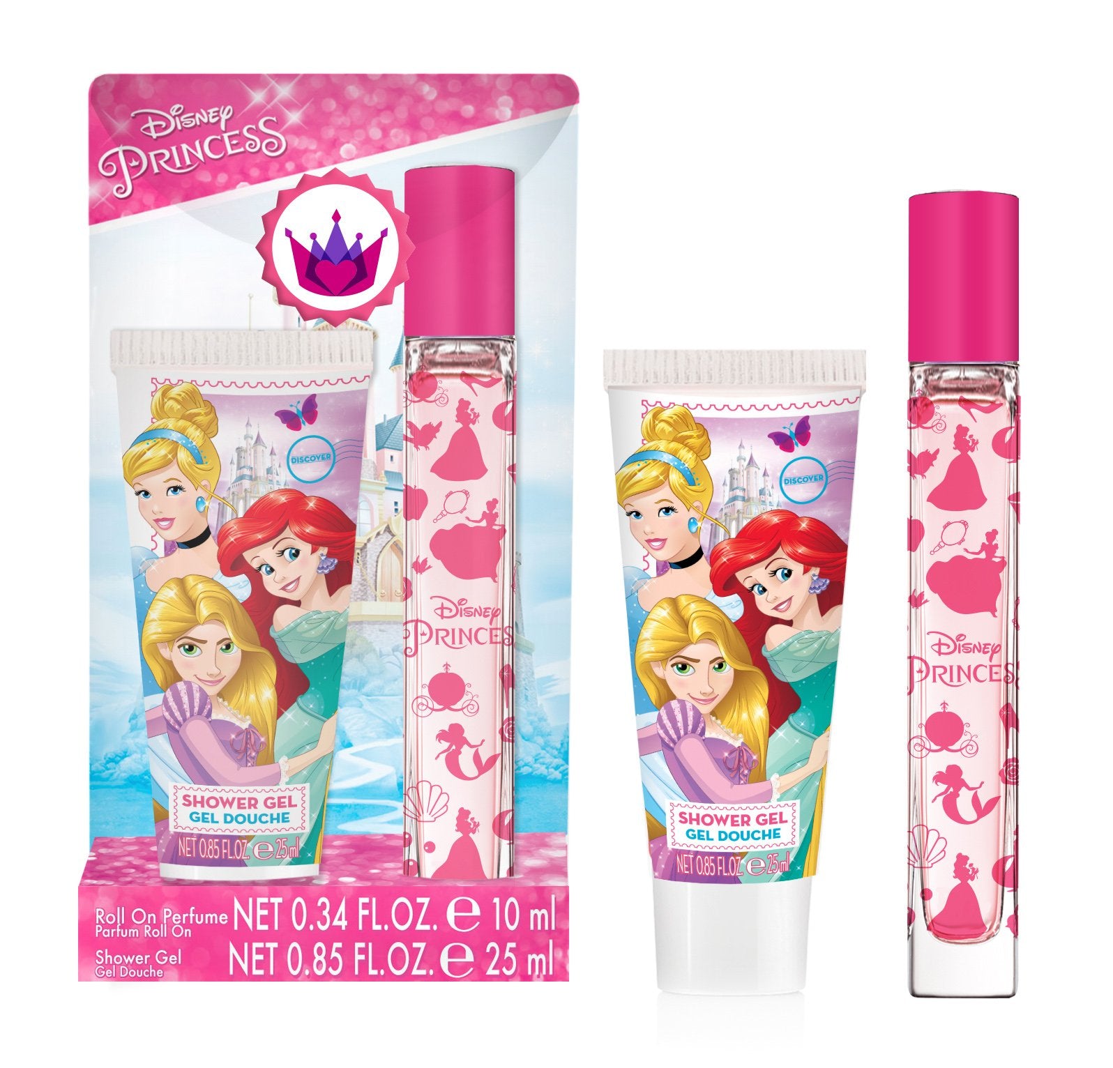 Kids Princess Roll On 10ml + Shower Gel 25ml