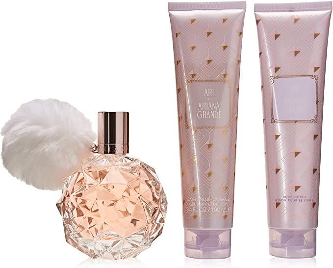 Ariana Grande Ari 100 ML Edp Spr + 100 ML B/L + 100 ML S/G (W) - Set - authentic fragrance from Brands Warehouse Canada