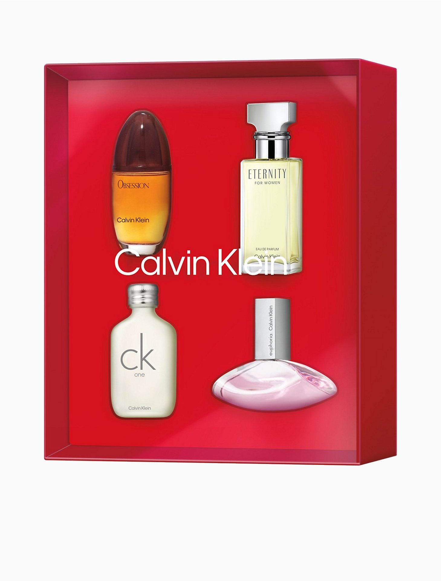 Set - Calvin Klein Omni for Women - Euphoria 15 ML EDP + Eternity 15 ML EDP + Obsession 15 ML EDP + CK One 15 ML EDT - aut...