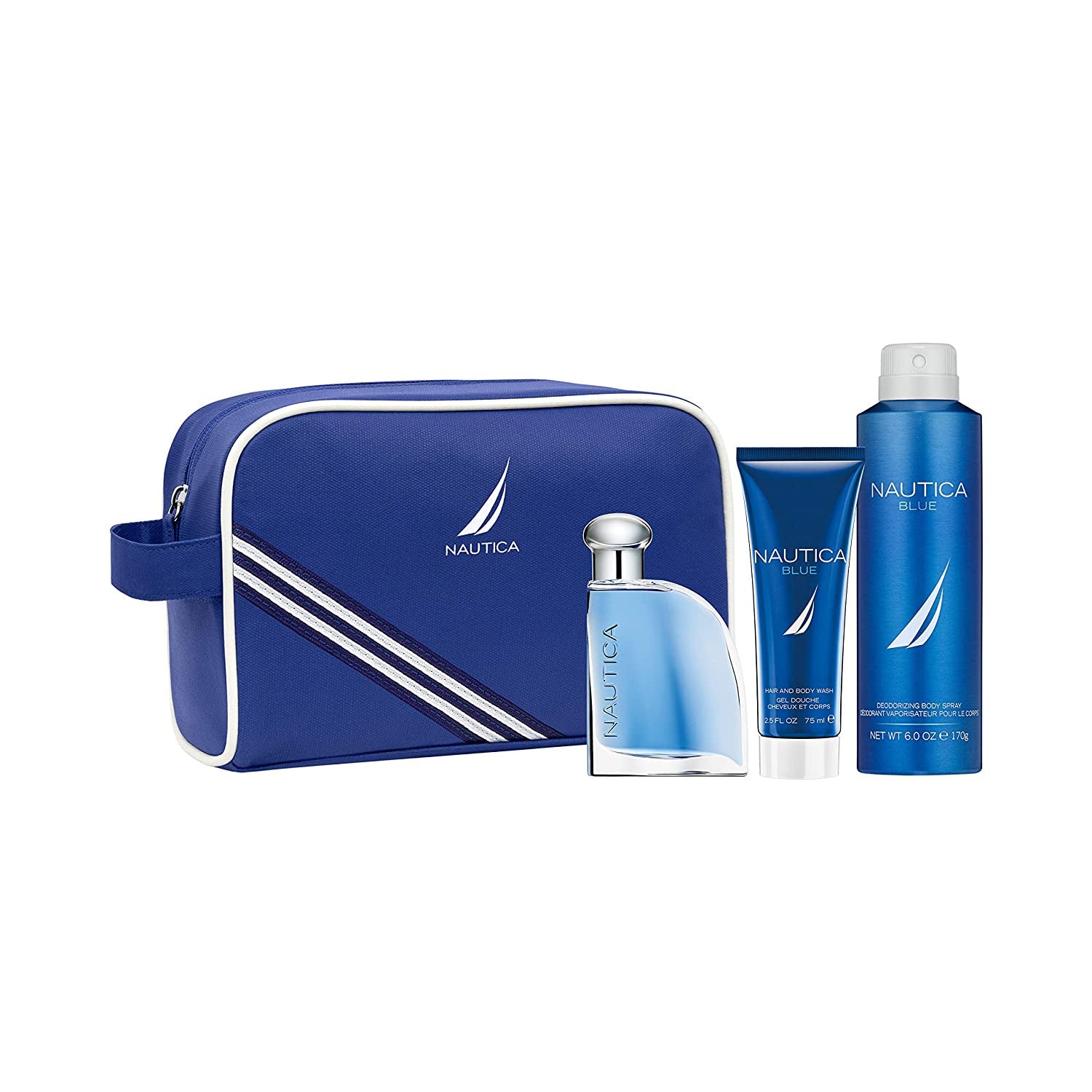 Damage - Set - Nautica Voyage 50ml Edt Spr + 75ml Shower Gel + 170g Body Spray For Men