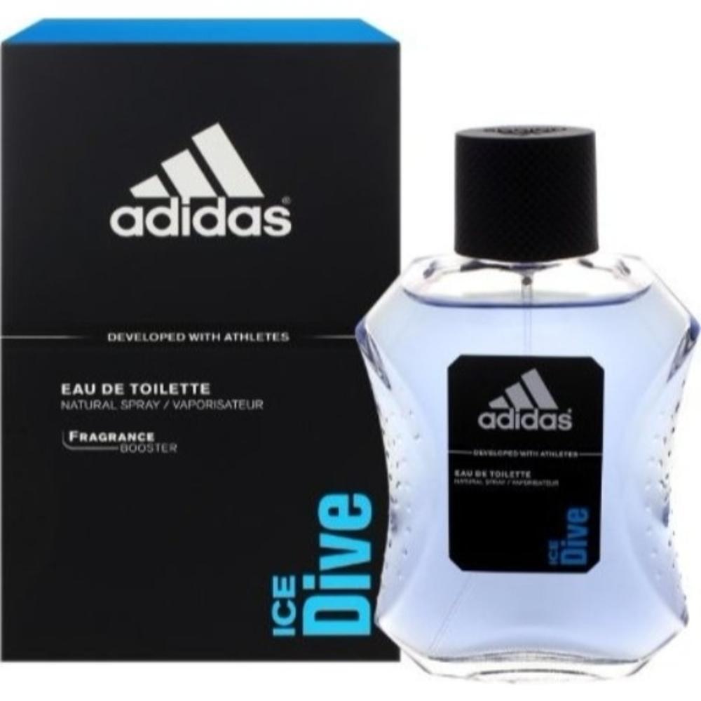 Adidas Ice Dive EDT Spray For Men - bottle front view