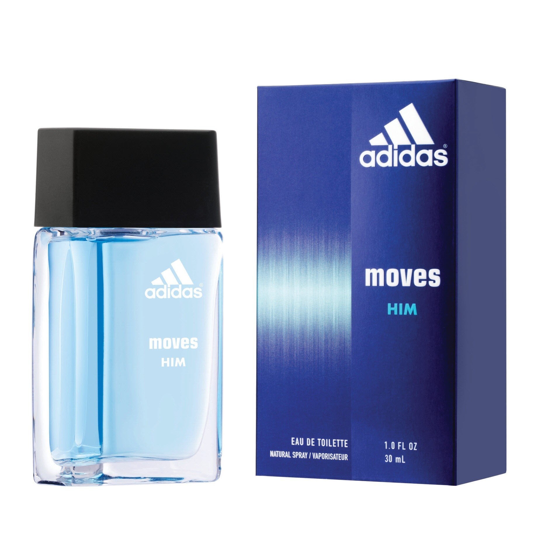Adidas Moves 30 ML EDT Spray - box and bottle packaging