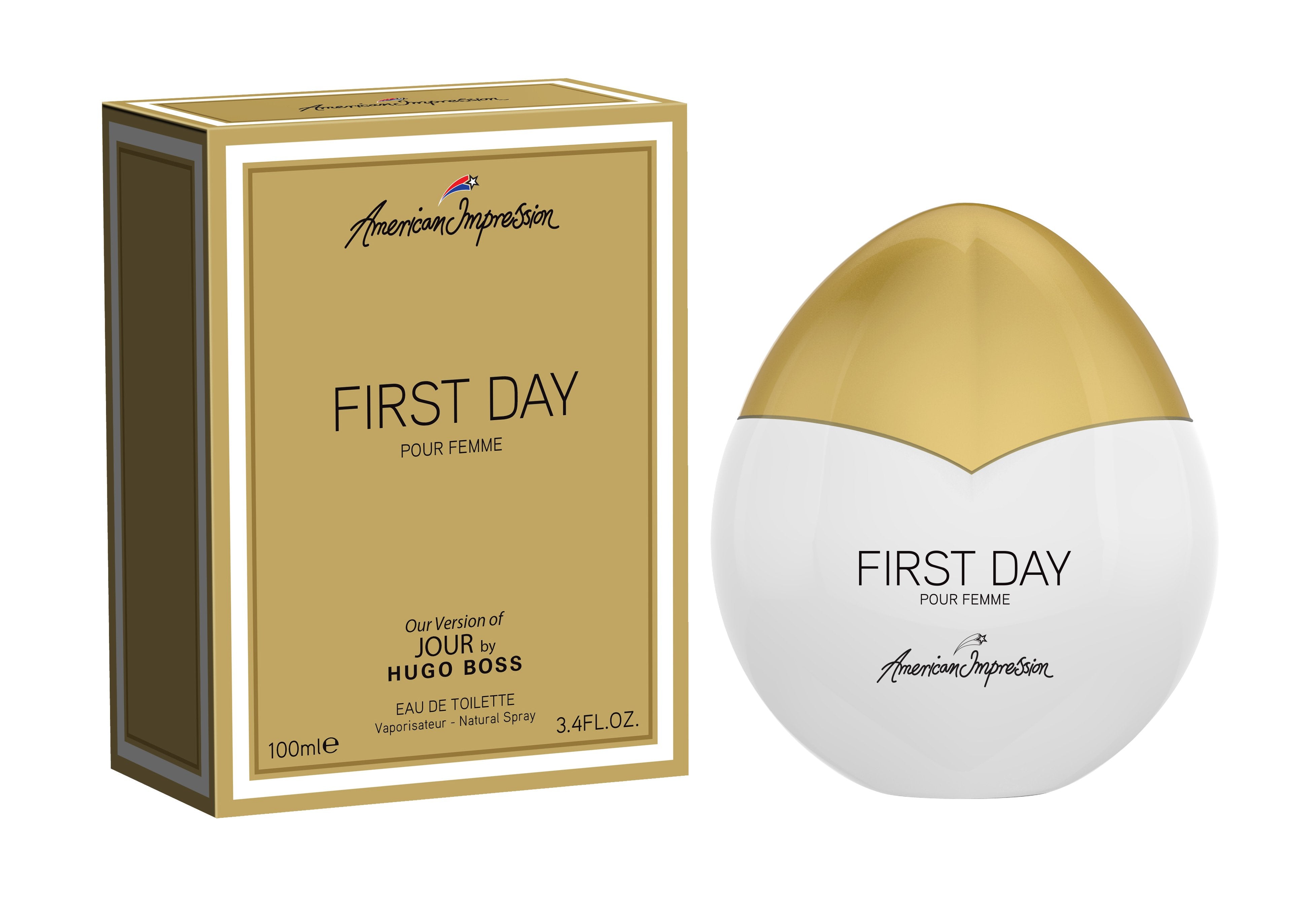 American Impression First Day 100 ML EDT Spray (Impression Of Jour By Hugo Boss) - authentic fragrance from Brands Warehou...