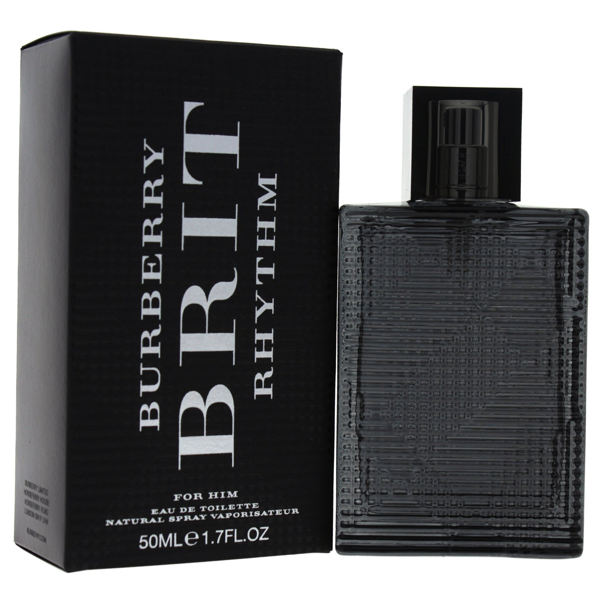 Burberry Brit Rhythm EDT Spray For Men - bottle front view