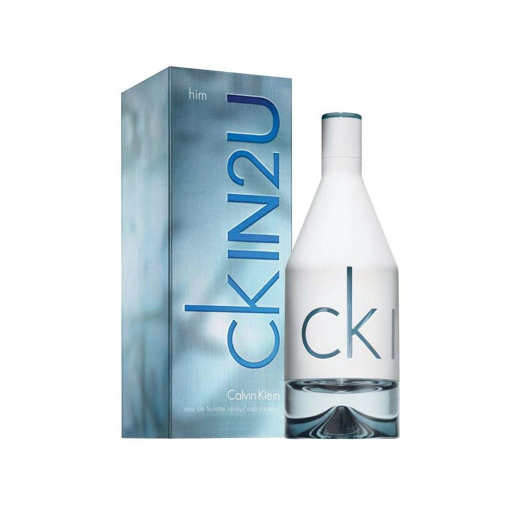 Calvin Klein Ckin2U EDT Spray For Women and Men - box and bottle packaging