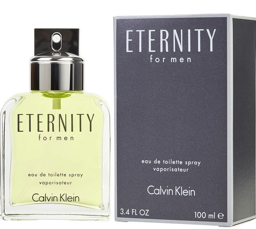 Calvin Klein Eternity EDT Spray For Men - box and bottle packaging