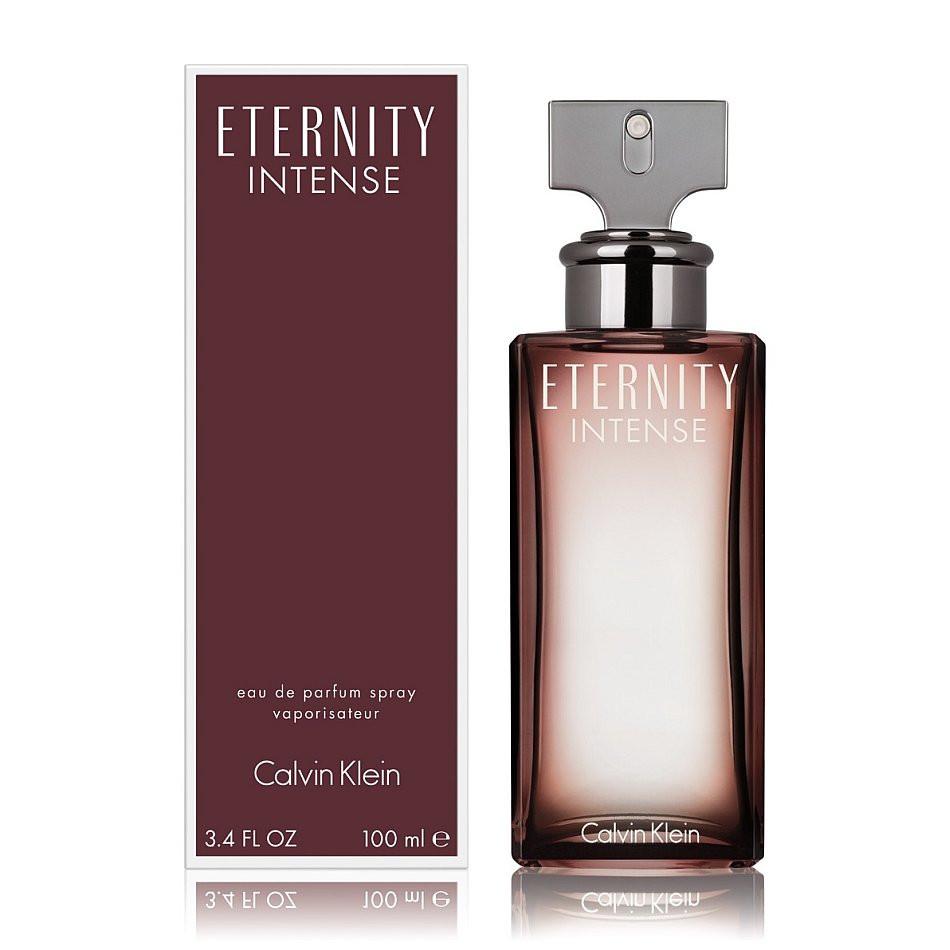Calvin Klein Eternity Intense EDP Spray for Women - box and bottle packaging