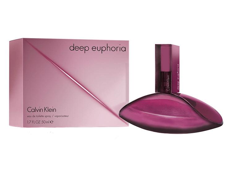 Calvin Klein Euphoria Deep EDT Spray For Women - box and bottle packaging