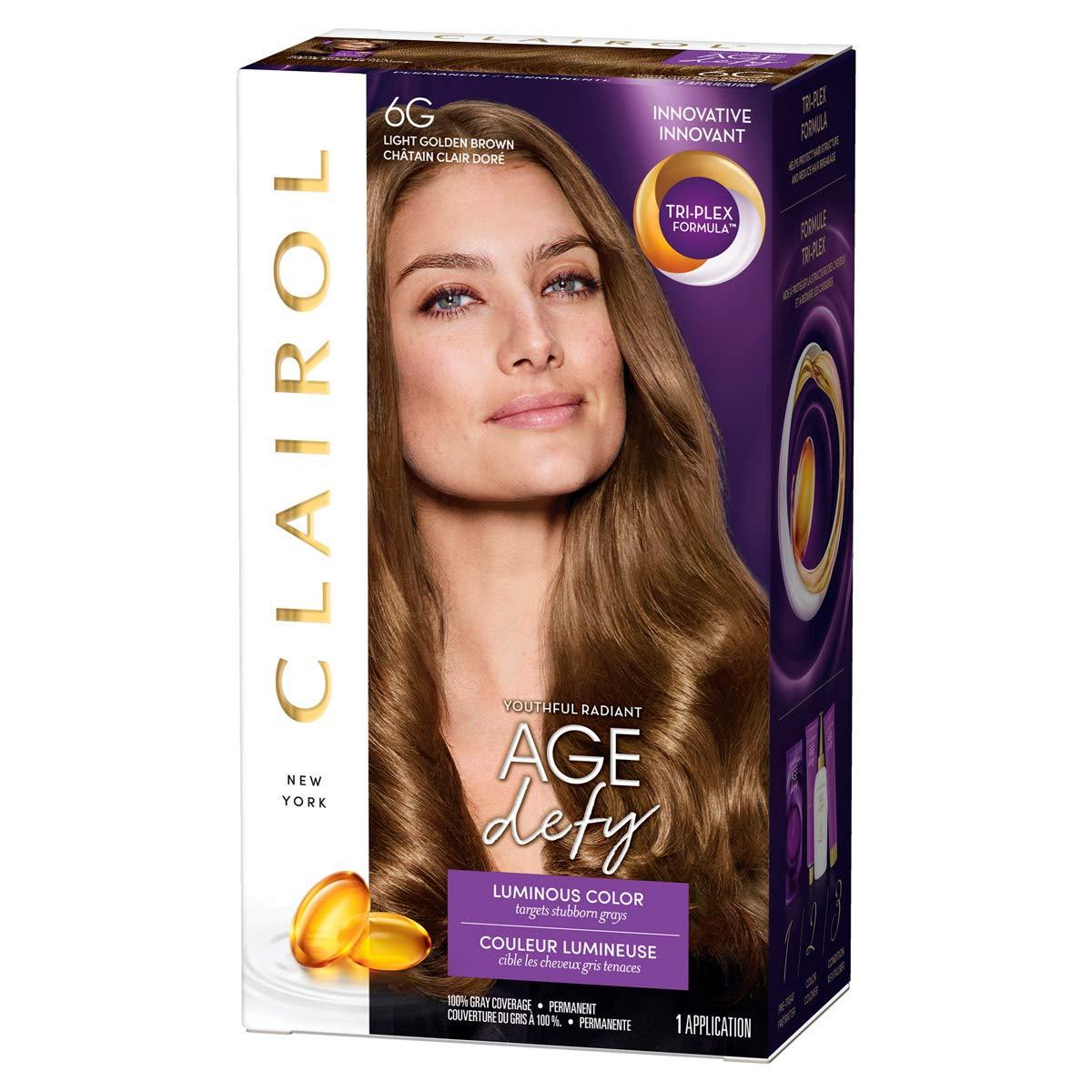 Clairol Age Defy - box and bottle packaging