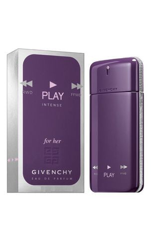 Unboxed - Givenchy Play Intense EDP Spray (Purple Bottle) For Women - box and bottle packaging