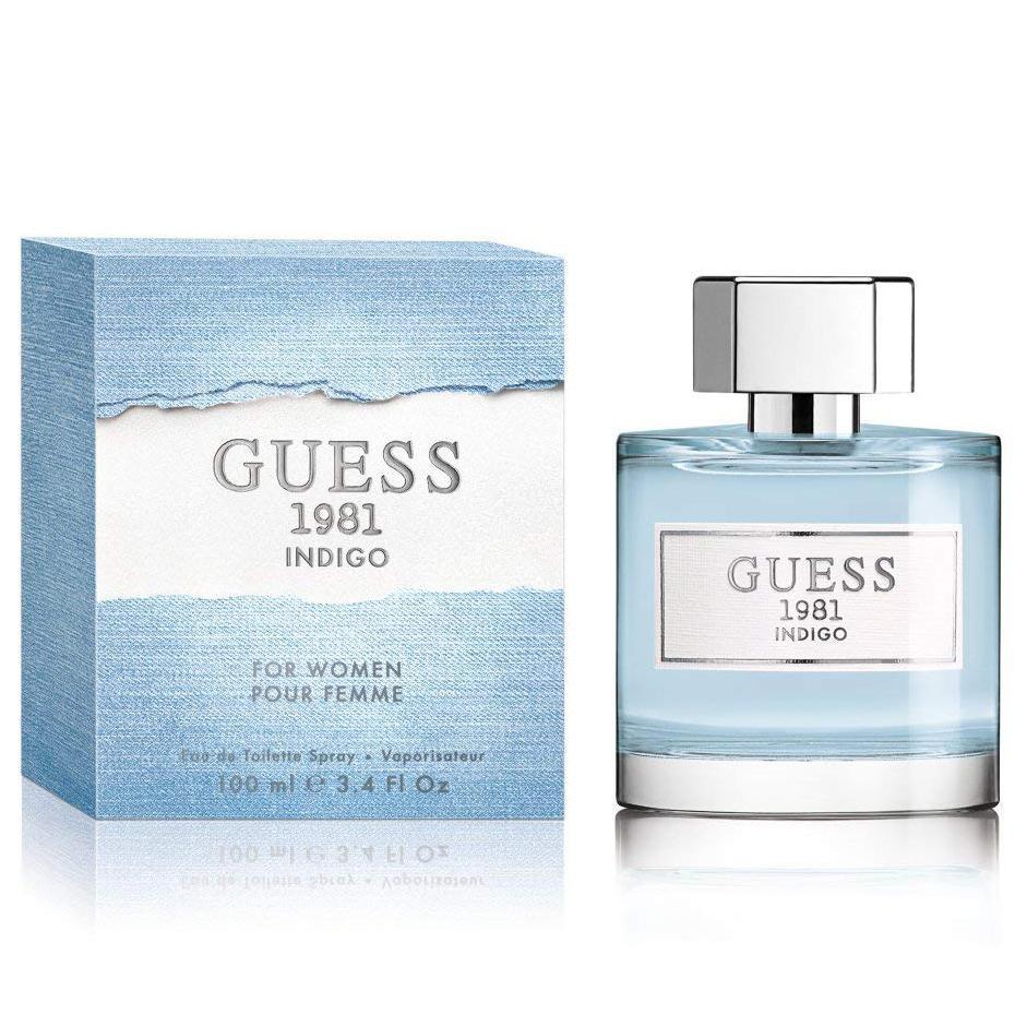 Guess 1981 Indigo For 100 ML EDT Spray - box and bottle packaging