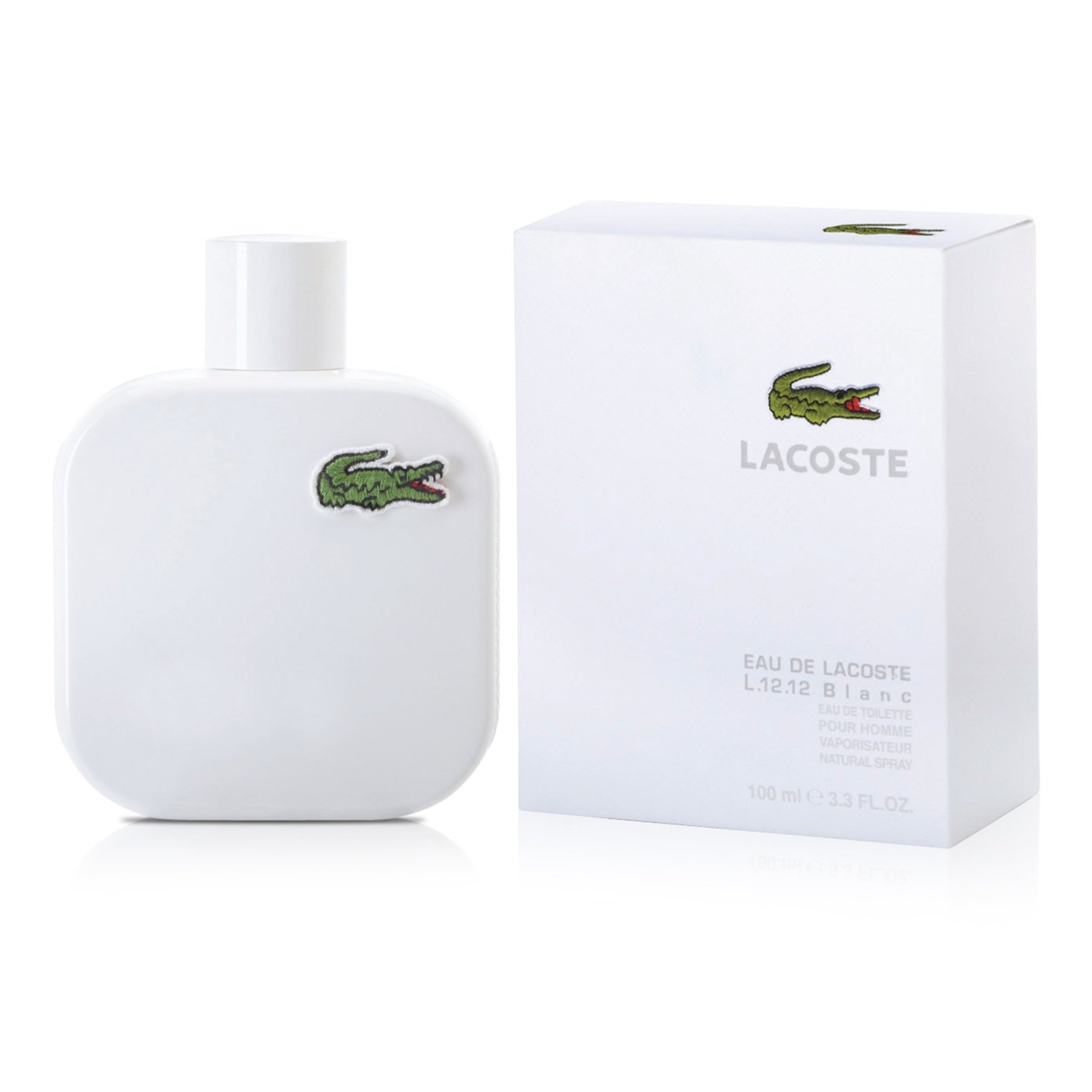 Lacoste L.12.12 Blanc EDT Spray For Men - bottle front view