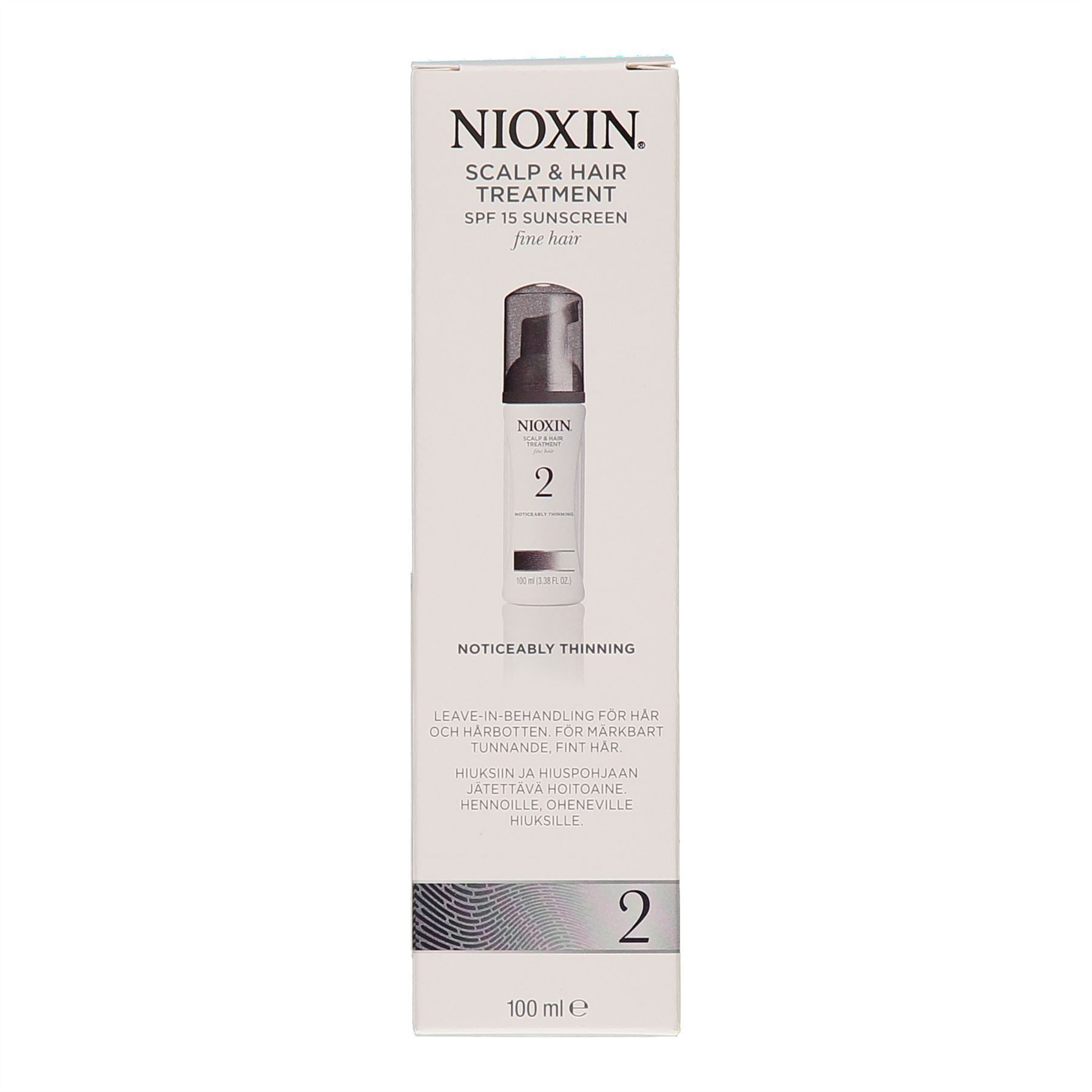 Nioxin System 2 Scalp & Hair Treatment Spf 15 For Fine Hair 100 ML - authentic fragrance from Brands Warehouse Canada