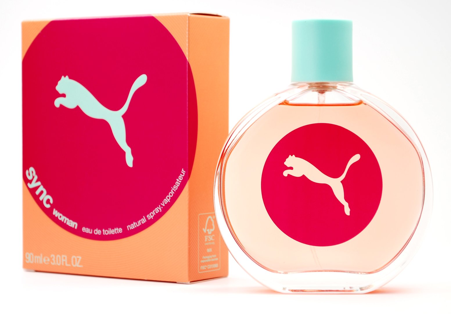 Puma Sync For EDT Spray - box and bottle packaging