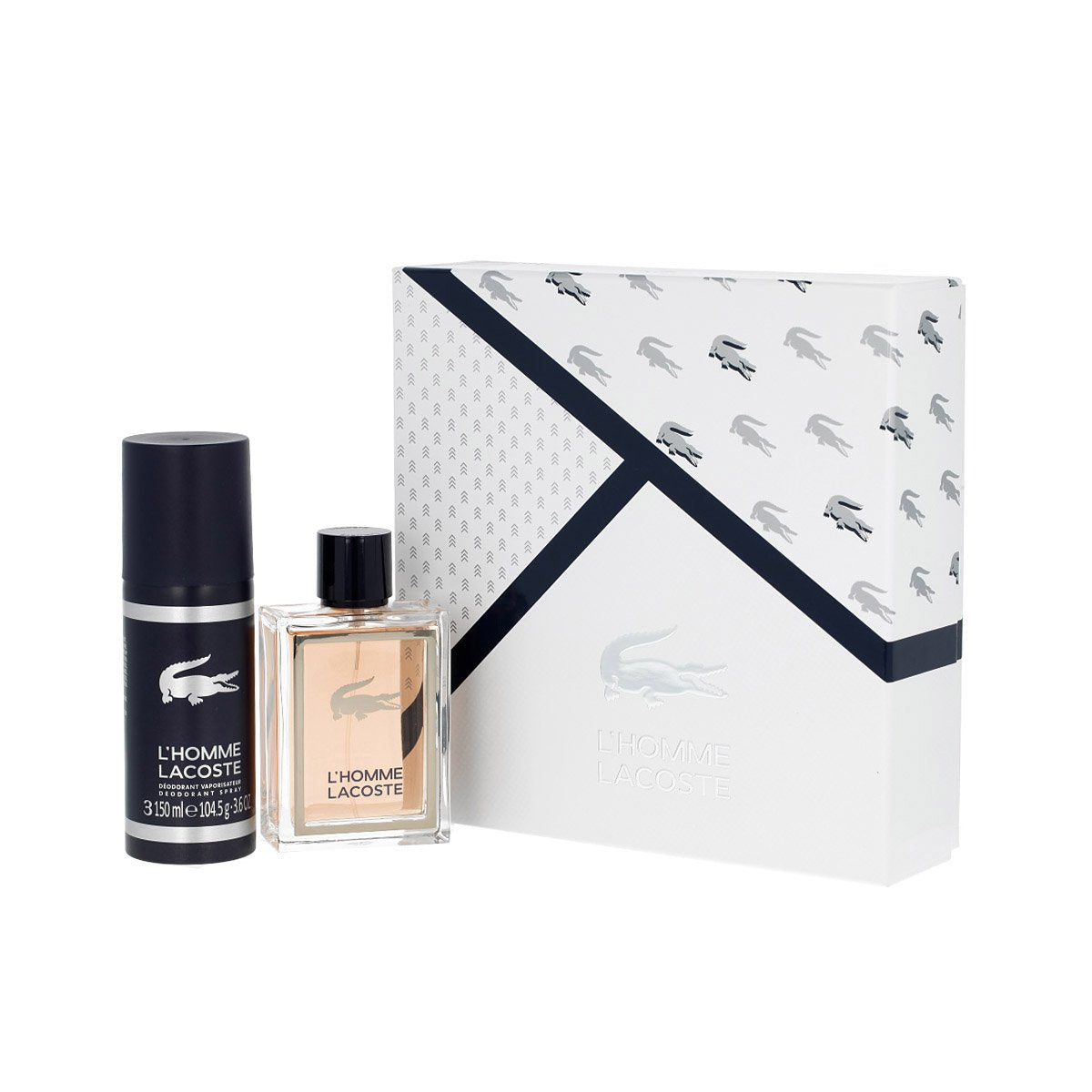 Set - L'Homme Lacoste 100 ML EDT Spray + 150 ML Deodorant Stick For Men - authentic fragrance from Brands Warehouse Canada