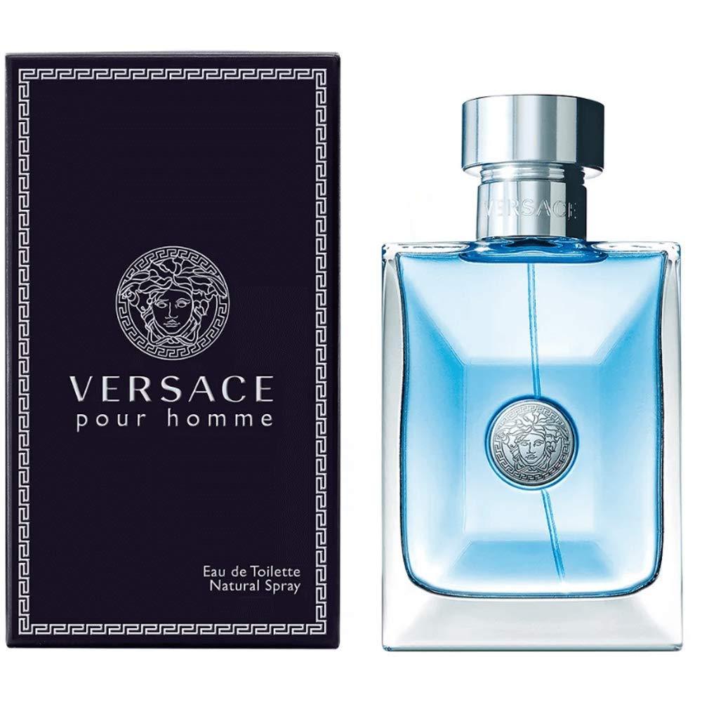 Versace Pour Homme EDT Spray For Men - box and bottle packaging